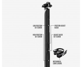 Tige de selle+pince Chiffre 31,6 16