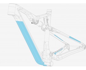 Kit Protections de Cadre Transparentes Oiz Carbon 2023 Gloss