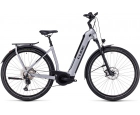 VELO ELECTRIQUE CUBE KATHMANDU HYBRID SLX 750 POLARSILVER N BLACK 2024