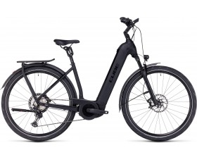 VELO ELECTRIQUE CUBE KATHMANDU HYBRID SLT 750 BLACK N METAL 2024