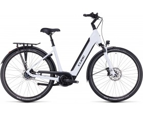 VELO ELECTRIQUE CUBE SUPREME RT HYBRID EXC 500 FLASHWHITE N BLACK 2024