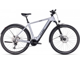 VELO ELECTRIQUE CUBE NURIDE HYBRID EXC 750 ALLROAD POLARSILVER N BLACK 2024