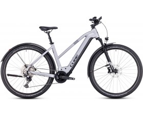 VELO ELECTRIQUE CUBE NURIDE HYBRID EXC 750 ALLROAD POLARSILVER N BLACK 2024