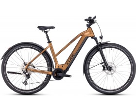 VELO ELECTRIQUE CUBE NURIDE HYBRID EXC 750 ALLROAD CARAMEL N BLACK 2024