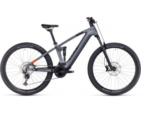 VTT ELECTRIQUE CUBE STEREO HYBRID 120 PRO 625 FLASHGREY N ORANGE 2024