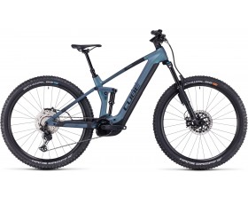 VTT ELECTRIQUE CUBE STEREO HYBRID 140 HPC ABS 750 SMARAGDGREY N BLUE 2024