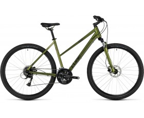 VELO URBAIN CUBE NATURE SHINYMOSS N BLACK 2024