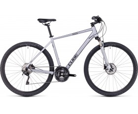 VELO URBAIN CUBE NATURE EXC POLARSILVER N BLACK 2024