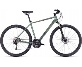 VELO URBAIN CUBE NATURE EXC VERDE N BLACK 2024