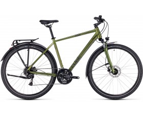 VELO URBAIN CUBE NATURE ALLROAD SHINYMOSS N BLACK 2024