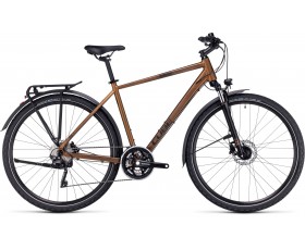 VELO URBAIN CUBE NATURE PRO ALLROAD GOLD N BLACK 2024