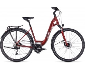 VELO URBAIN CUBE TOURING EXC RED N WHITE 2024