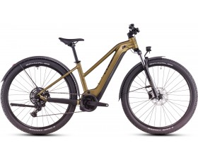 VTT ELECTRIQUE CUBE REACTION HYBRID PERFORMANCE 625 ALLROAD GOLDENLIME N BLACK TRAPEZE  2025