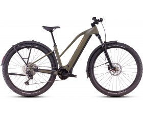 VTT ELECTRIQUE CUBE REACTION HYBRID PRO ALLROAD DUSTYOLIVE N GOLD TRAPEZE  2025