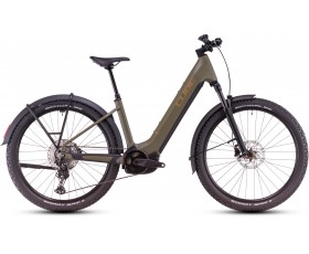 VTT ELECTRIQUE CUBE REACTION HYBRID PRO ALLROAD DUSTYOLIVE N GOLD EASY ENTRY  2025