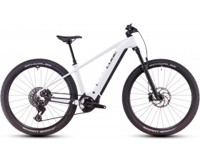 VTT ELECTRIQUE CUBE REACTION HYBRID SLT METALLICWHITE N BLACK 2025