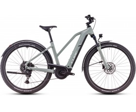 VELO URBAIN ELECTRIQUE CUBE NURIDE HYBRID PRO ALLROAD PISTACHIO N STONEGREY TRAPEZE 2025