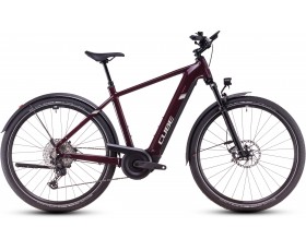 VELO URBAIN ELECTRIQUE CUBE NURIDE HYBRID SLX ALLROAD AMARONE N LUNAR 2025