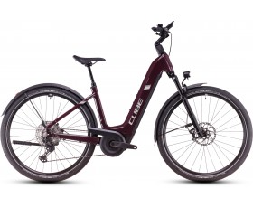 VELO URBAIN ELECTRIQUE CUBE NURIDE HYBRID SLX ALLROAD AMARONE N LUNAR EASY ENTRY 2025