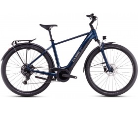 VELO URBAIN ELECTRIQUE CUBE TOURING HYBRID ONE 500 DEEPSEA N CHROME 2025