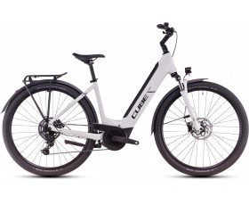 VELO URBAIN ELECTRIQUE CUBE TOURING HYBRID ONE 500 COTTON N GREY EASY ENTRY 2025