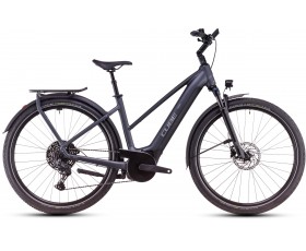 VELO URBAIN ELECTRIQUE CUBE TOURING HYBRID PRO 625 METALLICGREY N CHROME TRAPEZE 2025