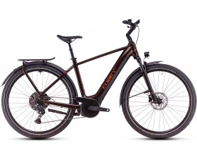 VELO URBAIN ELECTRIQUE CUBE TOURING HYBRID PRO 625 CINNAMON N ORANGE 2025