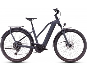 VELO URBAIN ELECTRIQUE CUBE KATHMANDU HYBRID ONE SHADOWGREY N BLACK TRAPEZE 2025