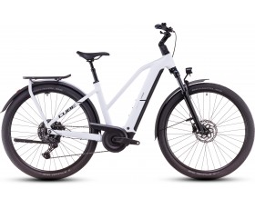 VELO URBAIN ELECTRIQUE CUBE KATHMANDU HYBRID ONE POLARWHITE N BLACK TRAPEZE 2025