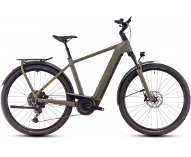 VELO URBAIN ELECTRIQUE CUBE KATHMANDU HYBRID PRO DUSTYOLIVE N GOLD 2025