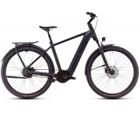 VELO URBAIN ELECTRIQUE CUBE KATHMANDU HYBRID COMFORT PRO NIGHT N CHROME 2025