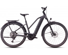 VELO URBAIN ELECTRIQUE CUBE KATHMANDU HYBRID SLX GRAPHITE N BLACK TRAPEZE 2025