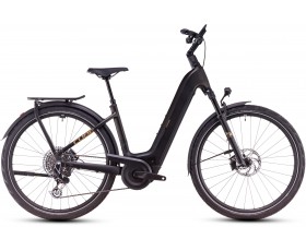 VELO URBAIN ELECTRIQUE CUBE KATHMANDU HYBRID SLT GOLDDUST N BLACK EASY ENTRY 2025