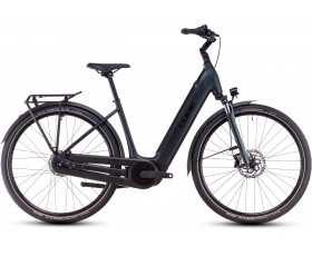 VELO URBAIN ELECTRIQUE CUBE SUPREME RT HYBRID COMFORT EX 500 VIRIDIAN N BLACK EASY ENTRY  2025