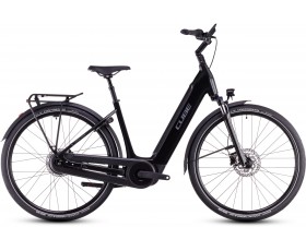 VELO URBAIN ELECTRIQUE CUBE SUPREME HYBRID COMFORT PRO 500 GREY N LUNAR EASY ENTRY 2025