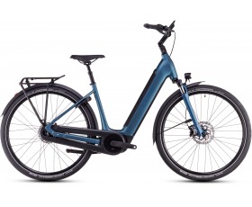 VELO URBAIN ELECTRIQUE CUBE SUPREME RT HYBRID COMFORT EXC 500 BLUE N BLACK EASY ENTRY 2025