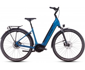 VELO URBAIN ELECTRIQUE CUBE SUPREME HYBRID DELUXE ONE 625 ELECTRICBLUE N BLACK EASY ENTRY 2025