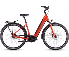 VELO URBAIN ELECTRIQUE CUBE SUPREME RT HYBRID DELUXE EX 625 FIREORANGE N LUNAR EASY ENTRY 2025