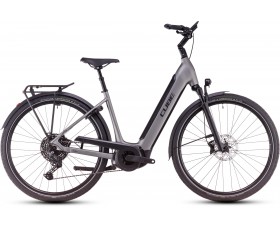 VELO URBAIN ELECTRIQUE CUBE SUPREME HYBRID SLX 625 GREY N LUNAR EASY ENTRY 2025