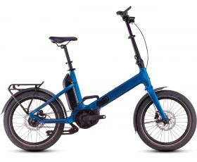 VELO URBAIN ELECTRIQUE CUBE FOLD HYBRID COMFORT 500 ELECTRICBLUE N REFLEX 20" 2025