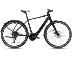 VELO URBAIN ELECTRIQUE CUBE EDITOR HYBRID PRO FE 400X BLACK N SPECTRAL 2025