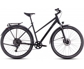 VELO URBAIN CUBE NATURE ONE ALLROAD BLACK N BLACK TRAPEZE 2025