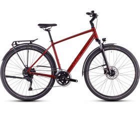 VELO URBAIN CUBE TOURING PRO MAROON N PEARL 2025